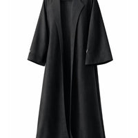 Black coat on a white background |THE LAMORAH
