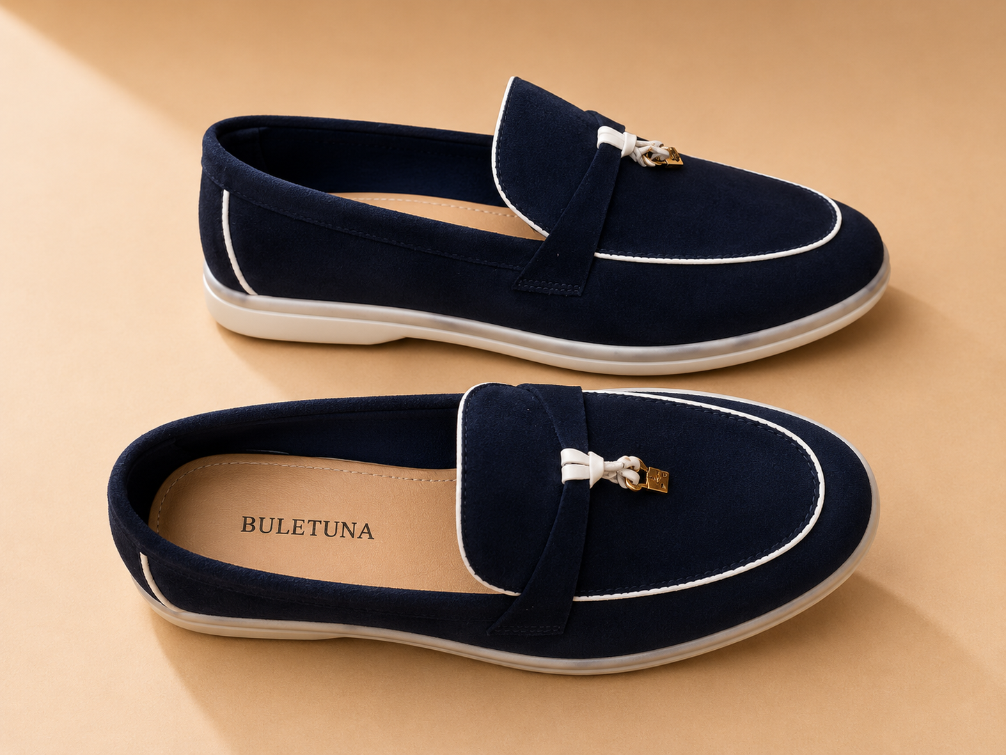 Suede Tassel Loafers