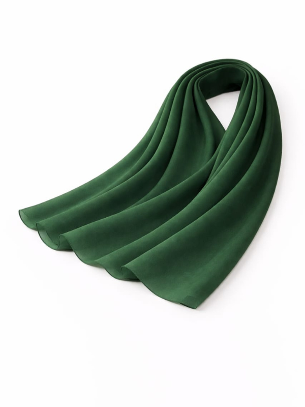 Green scarf on a white background |THE LAMORAH