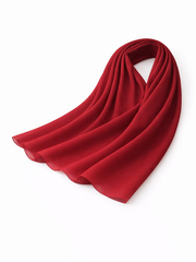 Red scarf on a white background |THE LAMORAH
