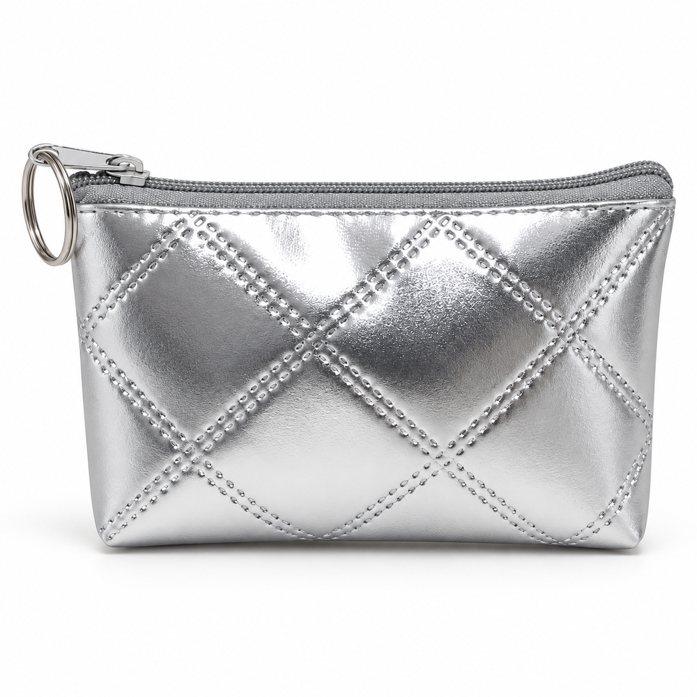 Metallic Mini Zip Pouch