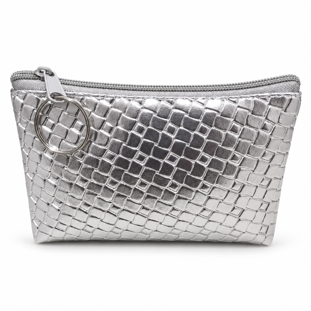Metallic Mini Zip Pouch