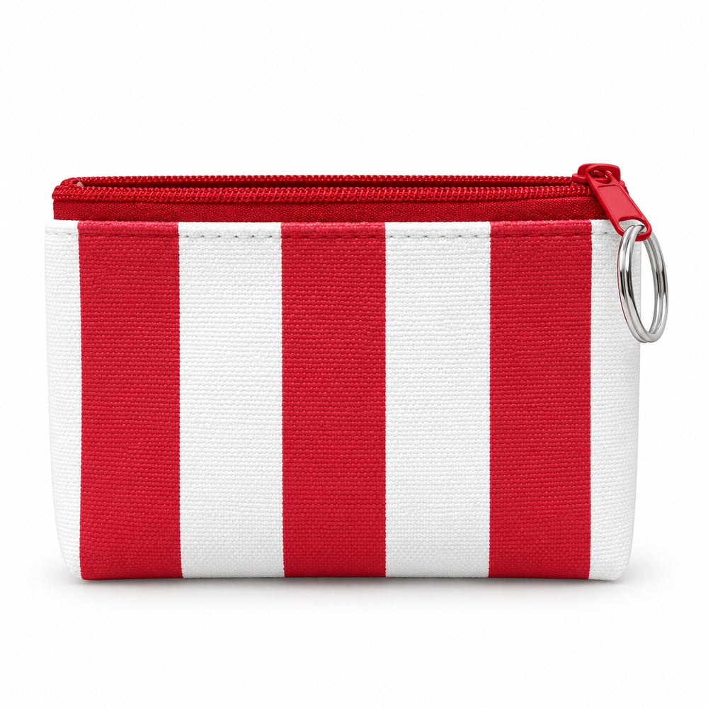 Stripe Mini Zip Pouch
